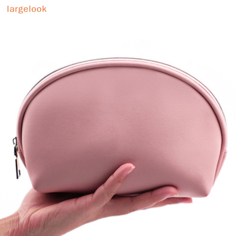 Túi Đựng Mỹ Phẩm / Đồ Trang Điểm Bằng PU Hình Vỏ Sò Nhiều Màu Sắc