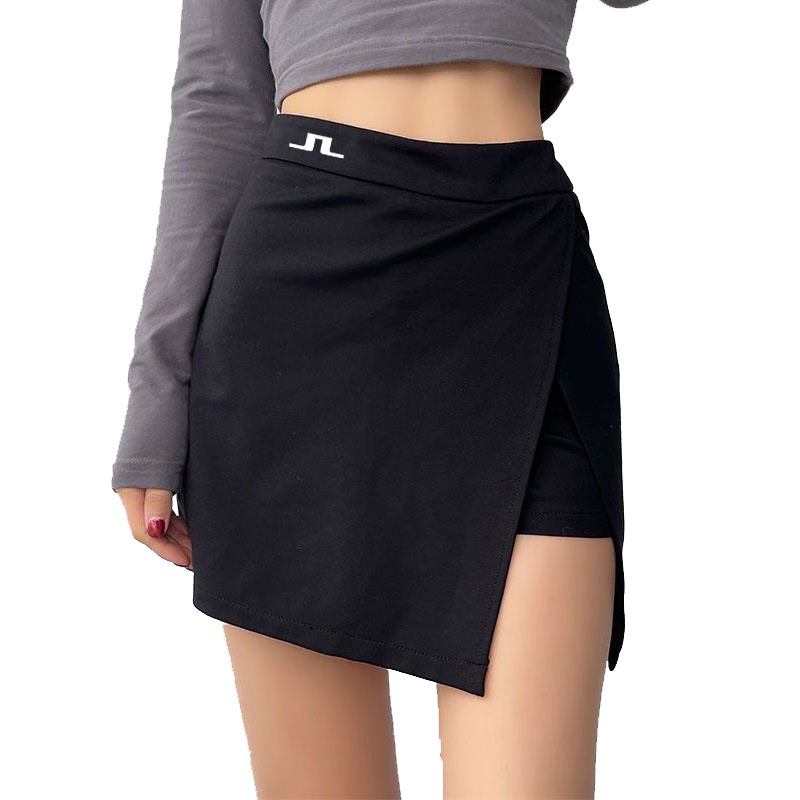 Chân Váy Ngắn Lưng Cao Màu Trơn Chống Chói Thời Trang Mùa Hè