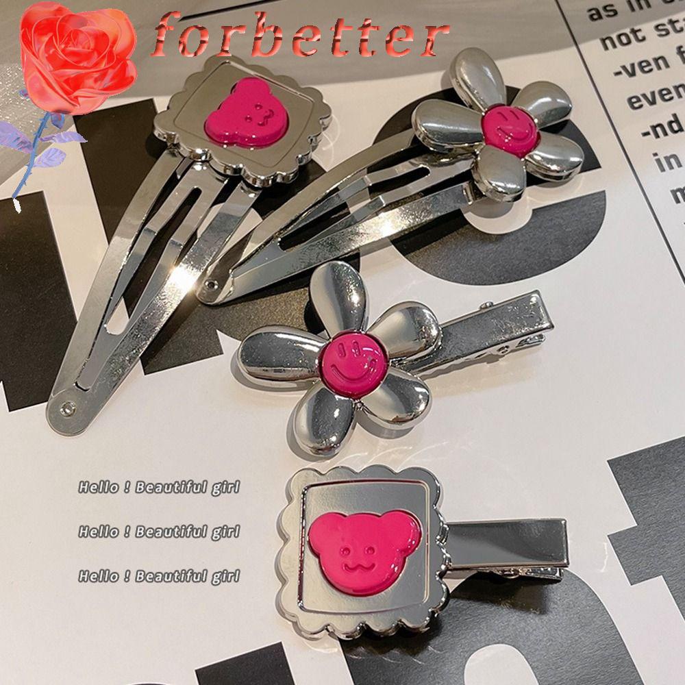 Kẹp Tóc Mỏ Vịt Bằng Kim Loại Đơn Giản Sáng Tạo Phong Cách Lolita