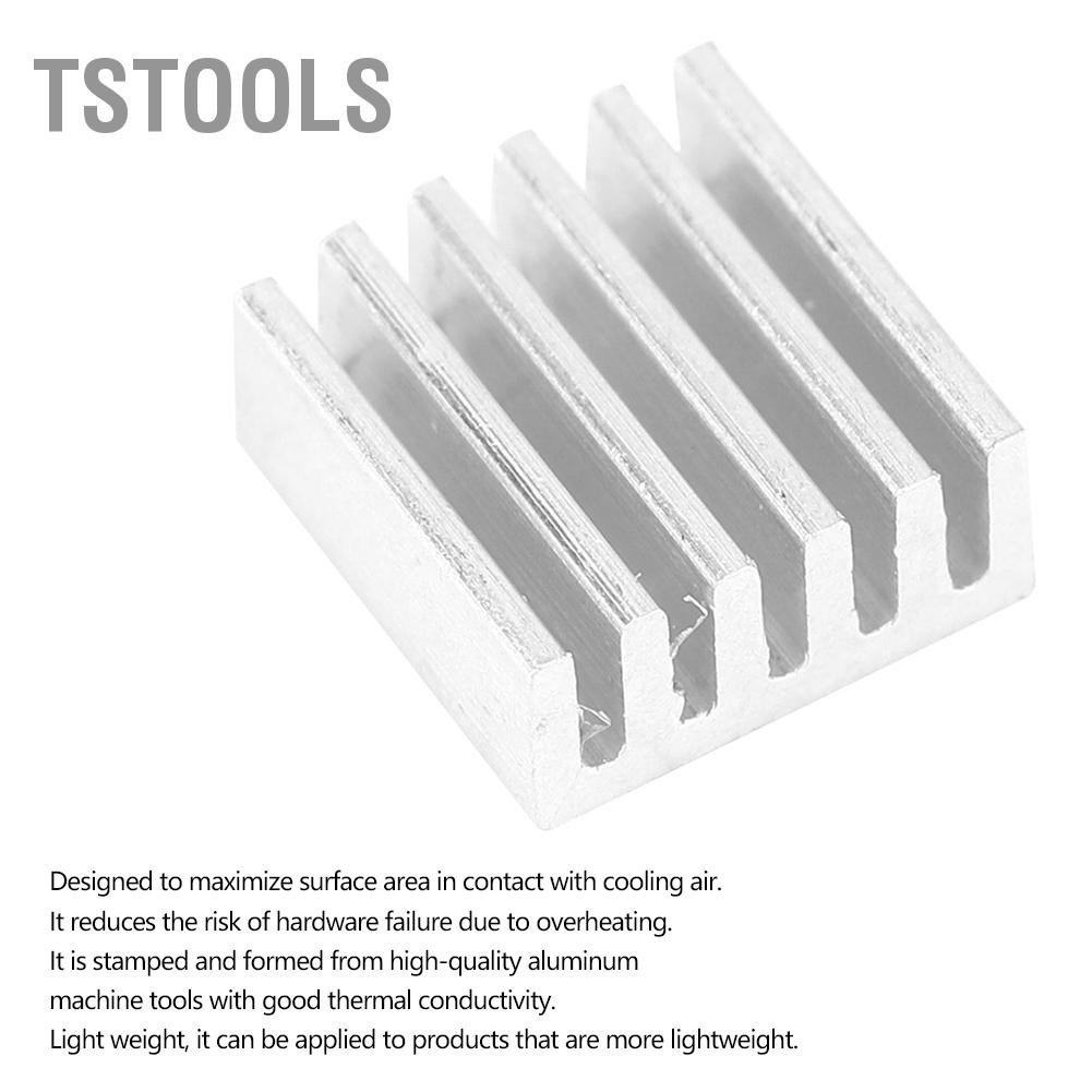 TSTOOLS 100 chiếc 9x4x9mm Nhôm Tản Nhiệt cho Bảng Mạch Khuếch Đại PCB MOS Bóng Bán Dẫn
