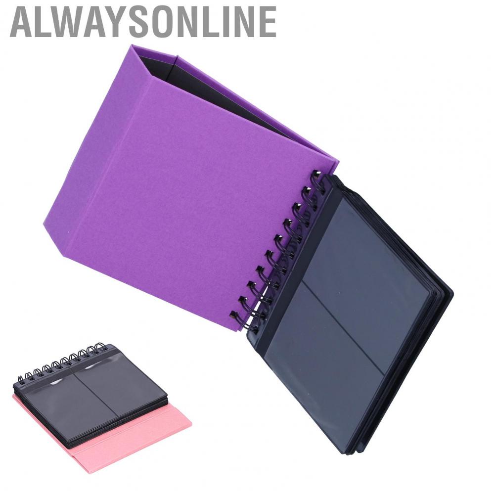 Alwaysonline Desktop Photo Album  Fixed Button Design 3 inch 17 Pages Portable for Fuji