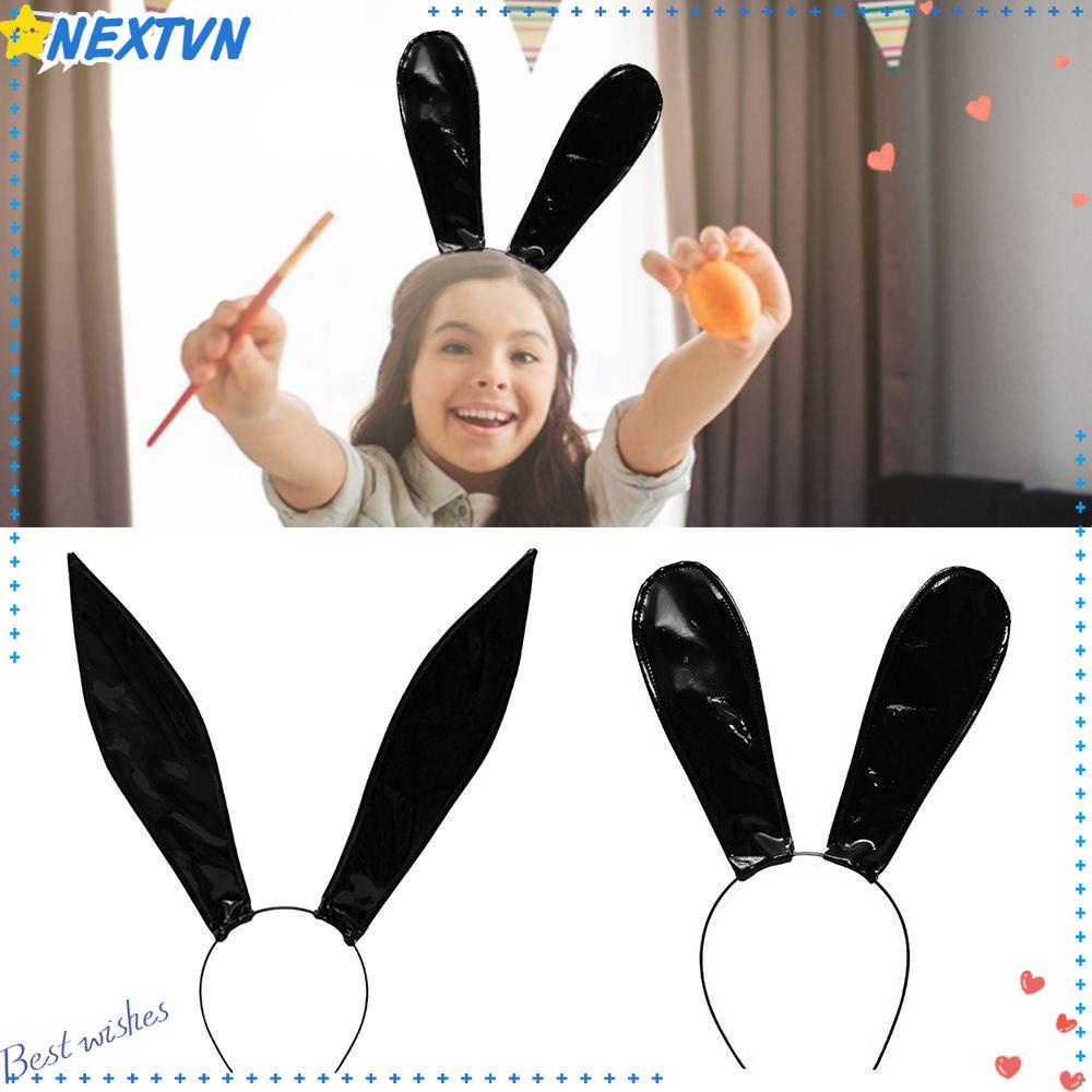 Băng Đô Tai Thỏ Bằng Da Đáng Yêu Dành Cho Bé