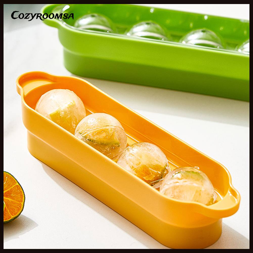 Khuôn Silicone Làm Đá 4 Ô Có Thể Tái Sử Dụng