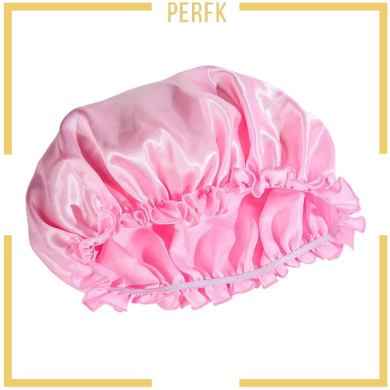 Mũ Trùm Tóc Bằng Satin Co Giãn Cho Tóc Xoăn Dài