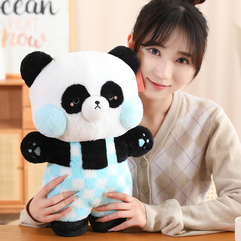 Gấu Trúc Nhồi Bông Thiết Kế Dễ Thương Dùng Làm Quà Tặng Độc