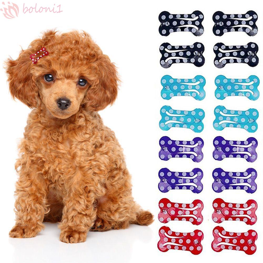 Kẹp Lông Chó Mini 2.5cm Họa Tiết Chấm Bi Dễ Thương