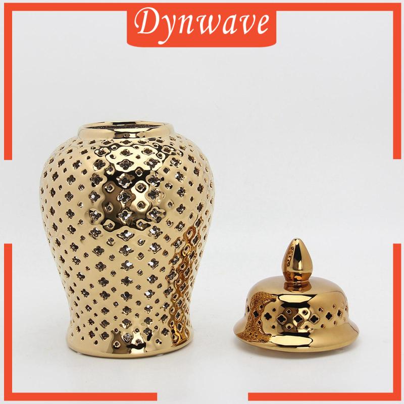 Lọ Gốm Chạm Khắc Tinh Xảo Đựng Gừng Kích Thước 3.9x8.6inch