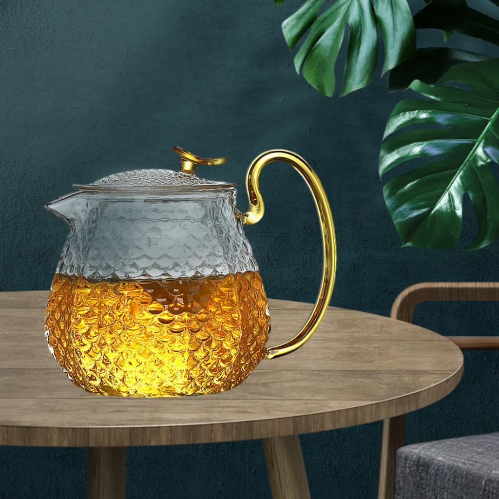 Bộ Ấm Trà Bằng Thủy Tinh Borosilicate 1xTeapot + 4 Ấm Trà