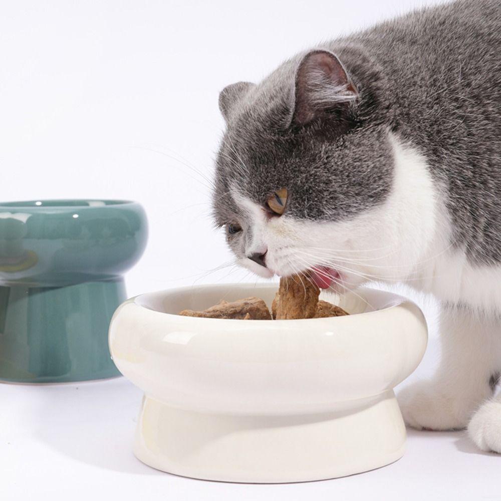 Bát Đựng Thức Ăn Nước Uống Bằng Gốm Sứ Hình Cánh Hoa Chống Tràn Cho Thú Cưng Cỡ Nhỏ Và Vừa