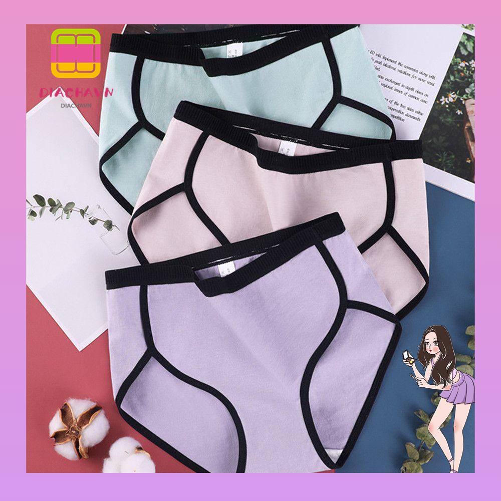 Quần Lót Cotton Plus Size Lưng Vừa Quyến Rũ Cho Nữ