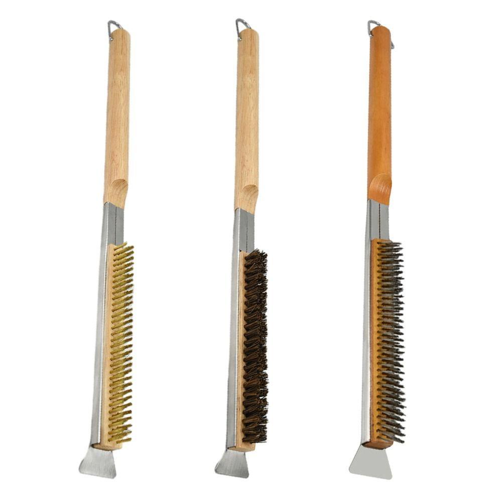 Dụng Cụ Cạo Bánh Pizza Chuyên Nghiệp Bằng Thép Không Gỉ Với Tay Cầm Dài|Bàn Chải Vệ Sinh Chuyên Dụng Chất Lượng