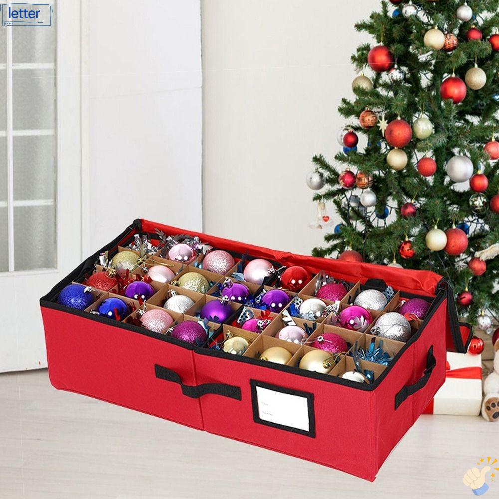 Túi Đựng Đồ Dùng Trang Trí Giáng Sinh Chia Ngăn Cỡ Lớn Tiện Dụng