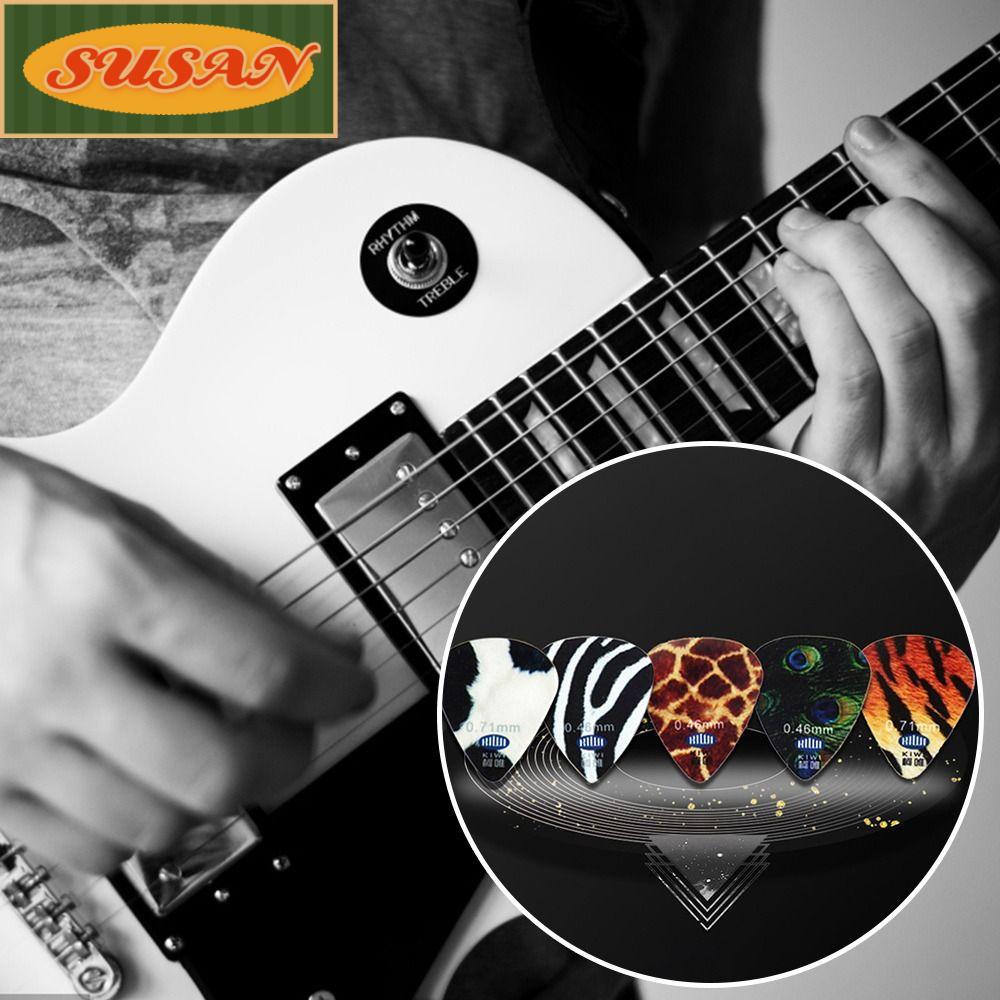 Miếng Gảy Đàn Guitar Điện SUSANS 7 Kiểu Trong Một Túi Chống Biến Dạng Cổ Điển