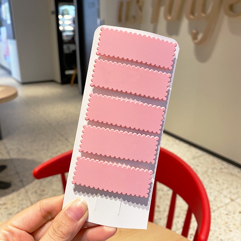 Set 4 Kẹp Tóc Hình Vuông Màu Sắc Macaron Dành Cho Nữ