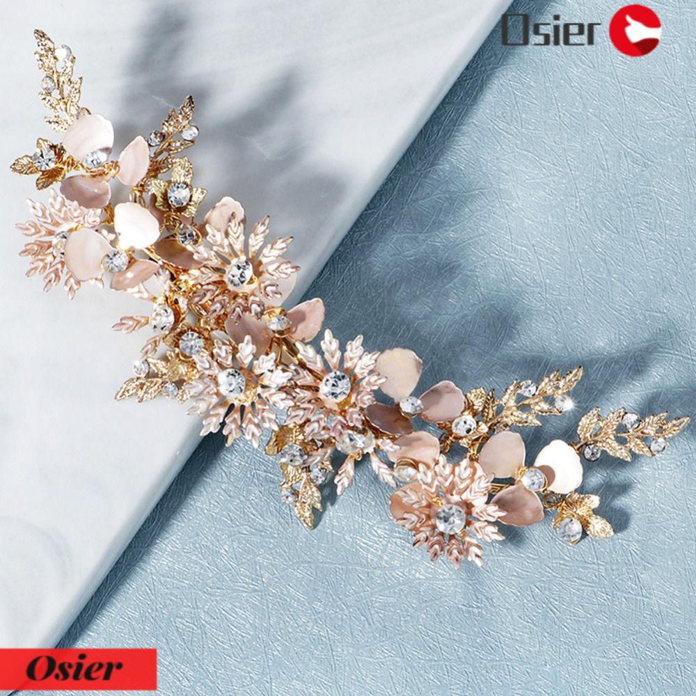 1 Băng Đô Cài Tóc Bằng Hợp Kim Thời Trang Cho Cô Dâu|Băng Đô Cài Tóc Thiết Kế Xinh Xắn Hợp Thời Trang