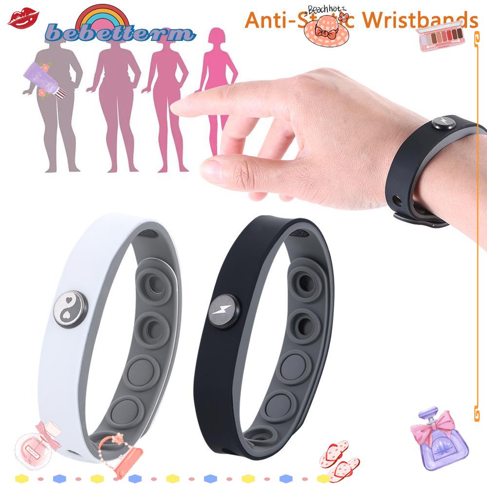 Vòng Tay Thể Thao Silicone Ion Âm Chống Mồ Hôi Điều Chỉnh Được Cho Nam Và Nữ