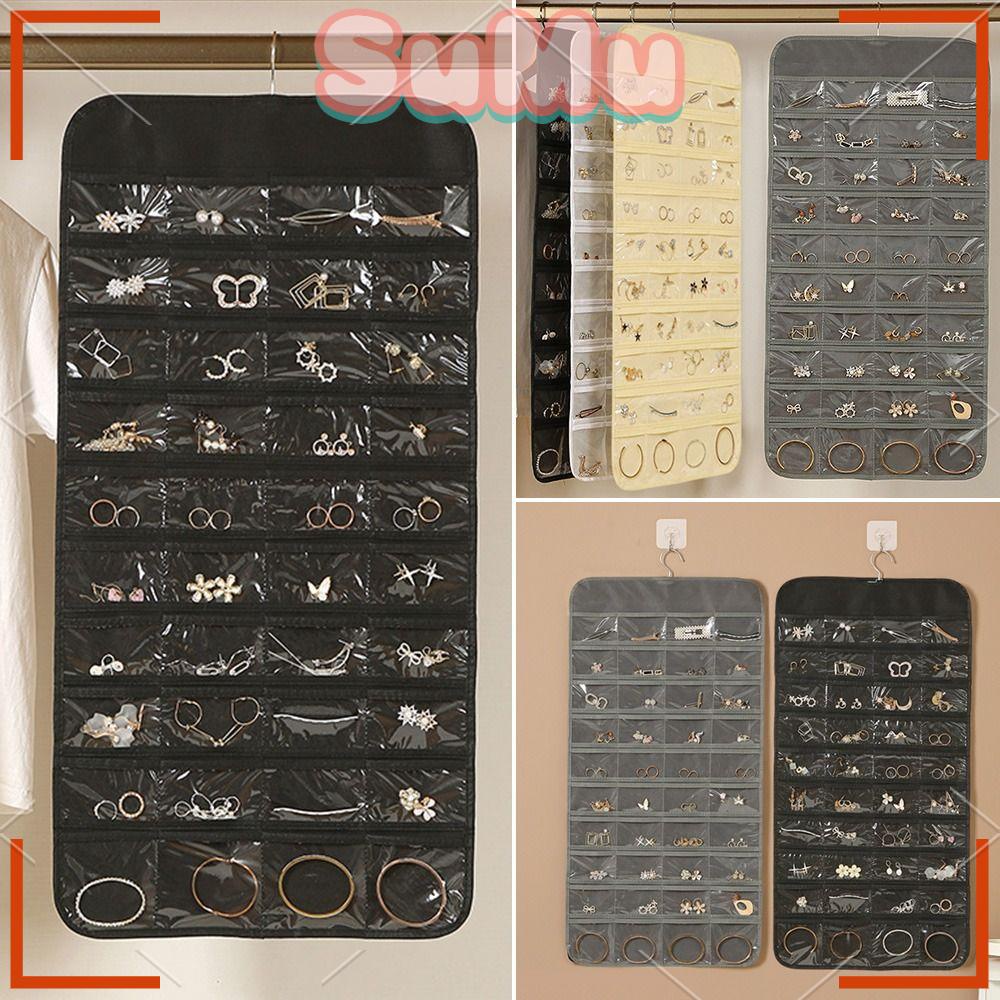 Túi Treo Đựng Trang Sức 80 Ngăn Bằng Vải Không Dệt