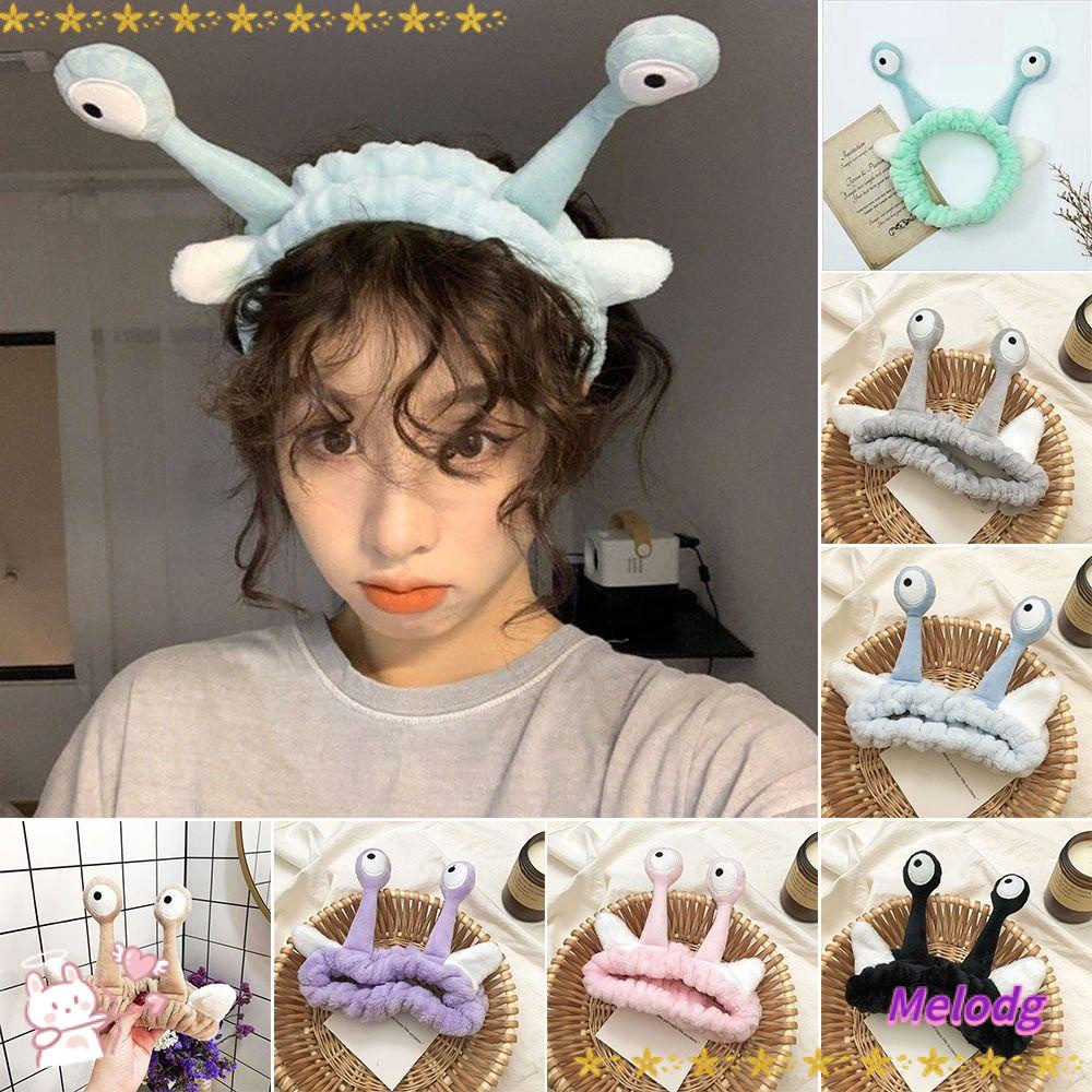 MELODG Băng Đô Cài Tóc Hình Ốc Sên Bằng Lông Cừu Dễ Thương Xinh Xắn