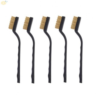 【VARSTR】Brass Wire Brushes 17cm Cleaning Welding Slag Rust-Remover Tool Hand Tools