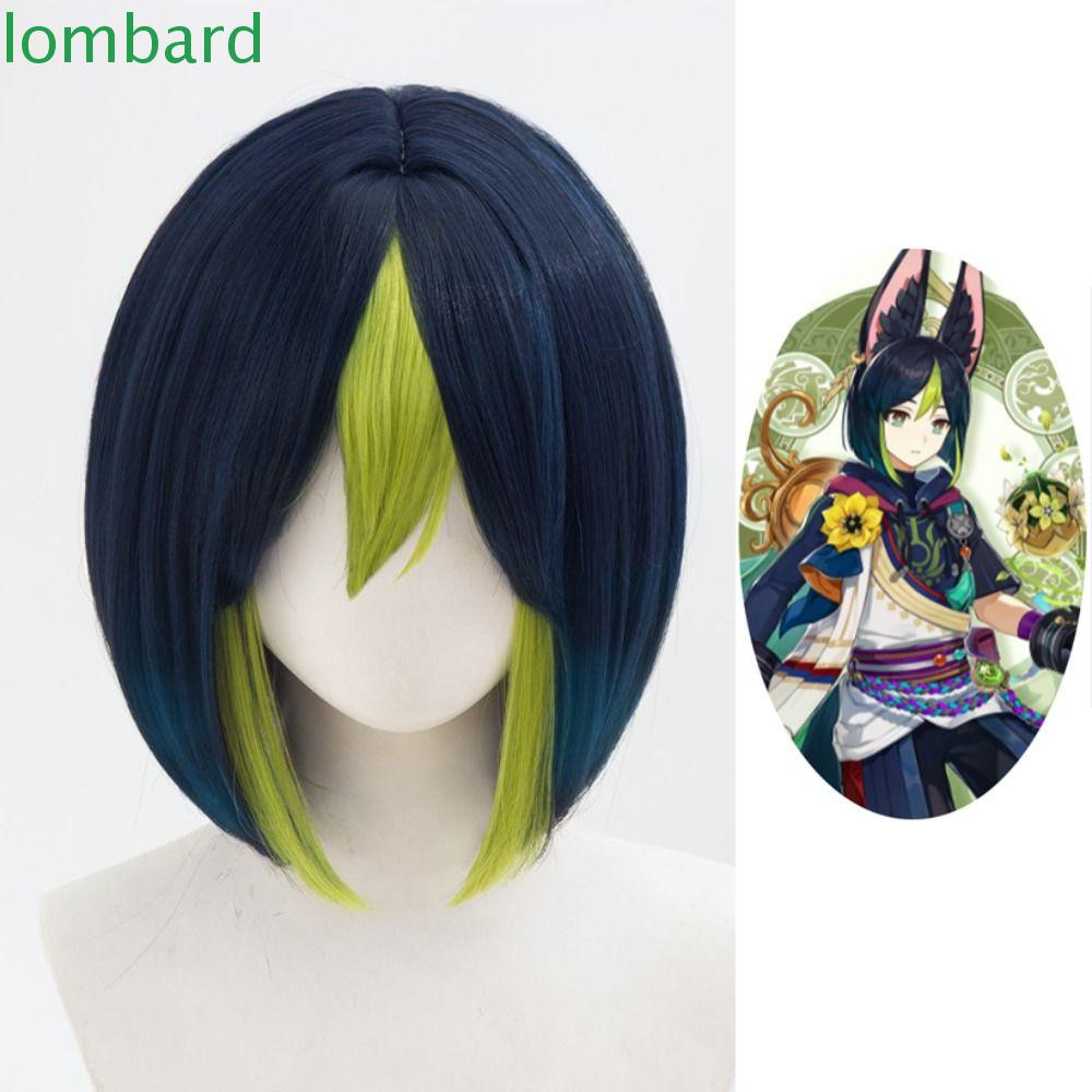 Tóc Giả Mềm Mượt Không Đường May Hóa Trang Halloween LOMBARD Tighnari