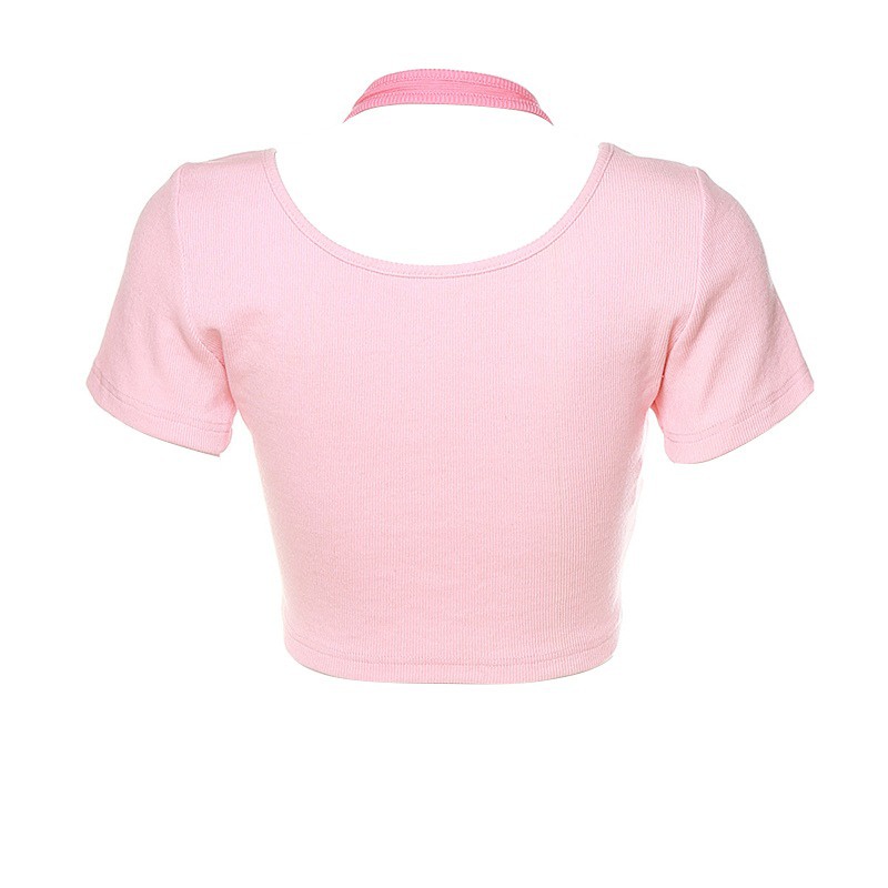 Áo Thun Ngắn Tay Giả Hai Lớp Cài Nút Họa Tiết Hoa Tương Phản Phong Cách Mới Mùa Hè Cho Nữ