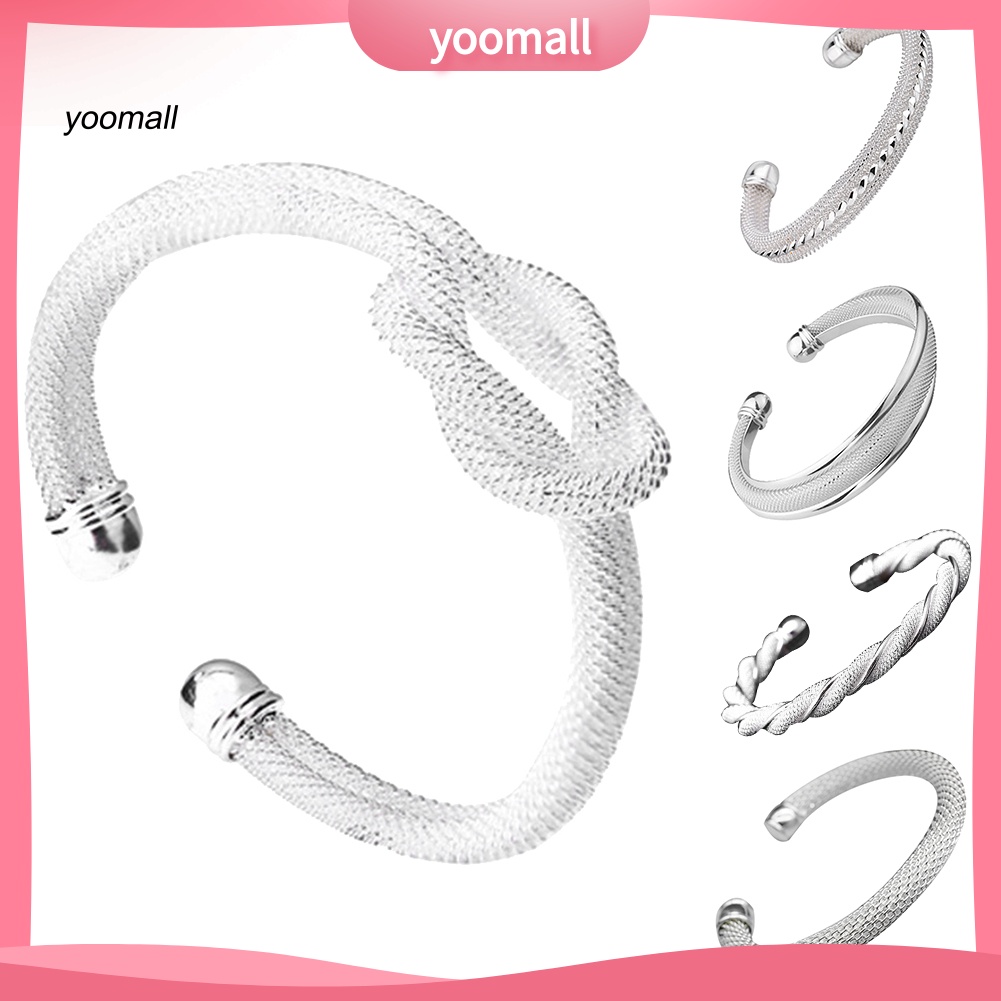 Vòng Đeo Tay Dạng Ống Xoắn Thắt Nút Thanh Lịch Cho Nữ