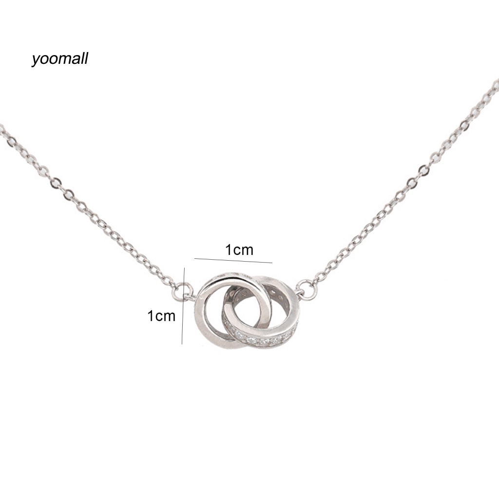 Vòng cổ Mạ Bạc Mặt Tròn Thời Trang Cho Nữ