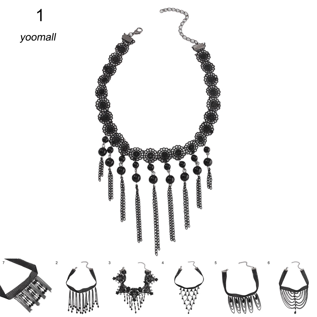 Vòng Cổ Đính Đá Phong Cách Halloween Cho Nữ