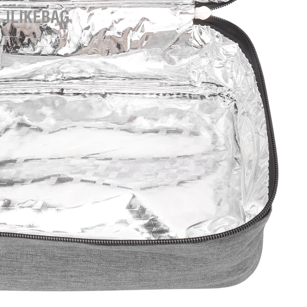 Ilikebag Túi Đựng Đồ Ăn Trưa Dung Tích Lớn 3.2L Chất Liệu Vải Oxford Chống Rò Rỉ Tay Cầm Di Động Cách Nhiệt Cho Văn Phòng Đi Học