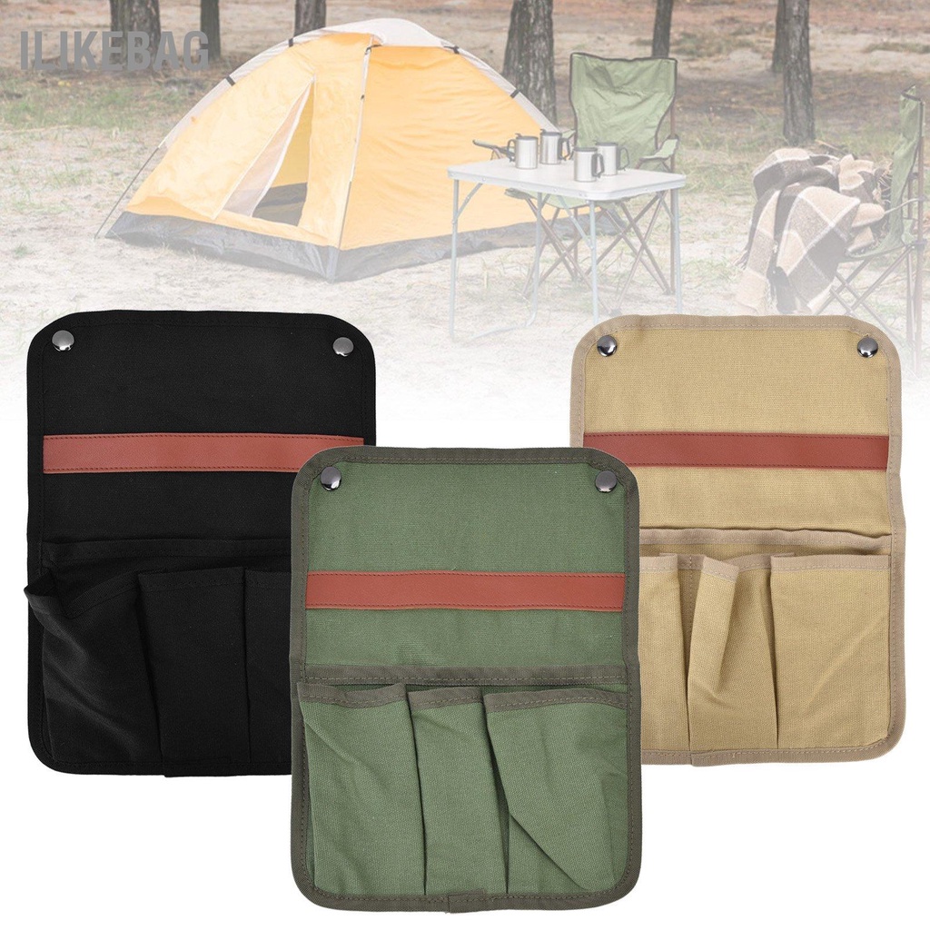 Ilikebag Ghế Cắm Trại Tay Vịn Túi Bảo Quản Công Suất Lớn Nhiều Di Động Treo Cho Đi Biển