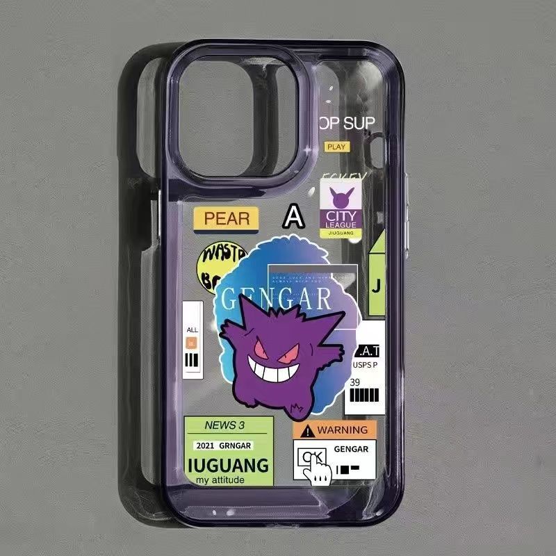 Ốp Điện Thoại Trong Suốt Chống Sốc In Hình pokemon Cho iphone 14 11 13 12 X XS Pro Max xr Mini xr 7 8 plus