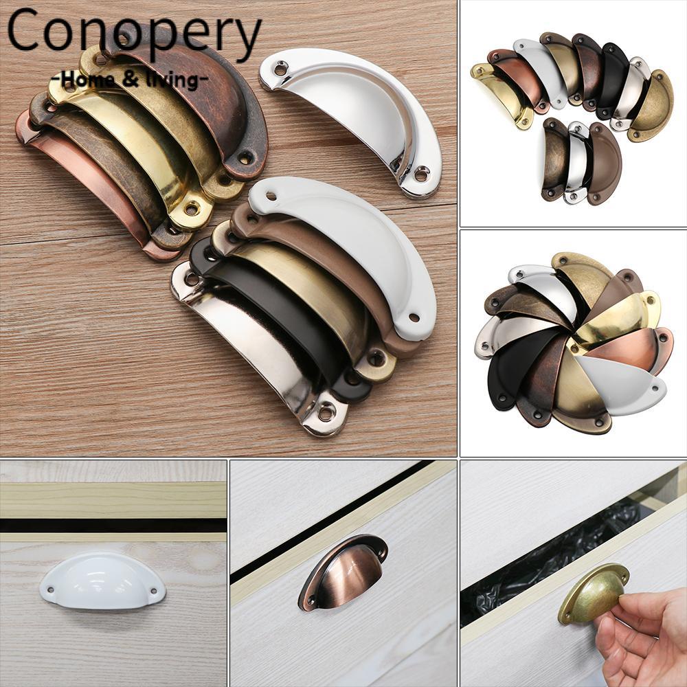 CONOPERY Bộ 2 Tay Nắm Cửa Tủ Bằng Đồng Thau Phong Cách Cổ Điển