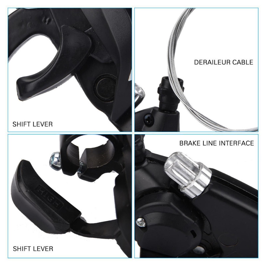 Set 2 Cần Gạt Số / Phanh Tay 3X7 8 21 24 Tốc Độ ST-EF51