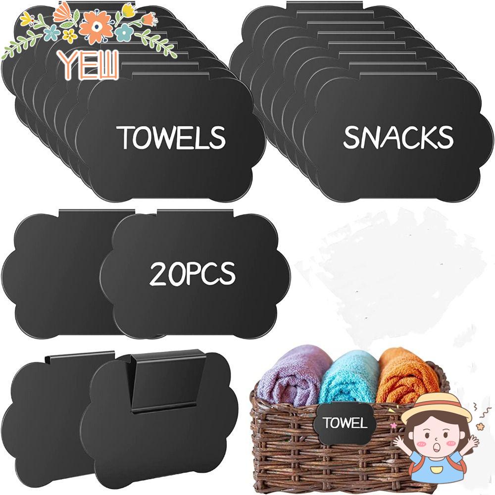 Set 20 Nhãn Dán Đánh Dấu Giỏ Thực Phẩm Có Thể Tháo Rời Tiện Dụng Cho Nhà Bếp