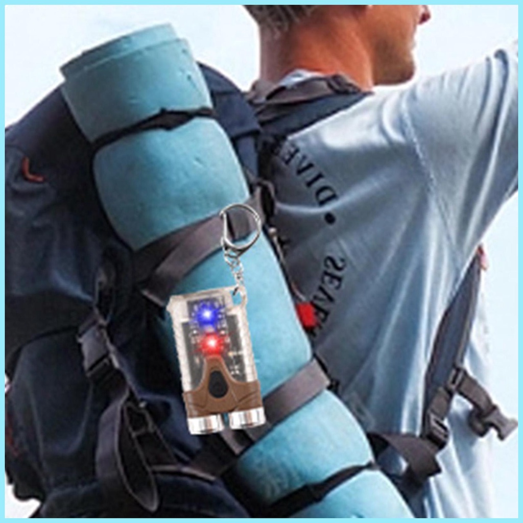 Móc Khóa Đèn Pin LED Mini Edcs Cầm Tay Có Thể Sạc Lại