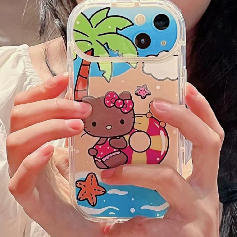 Ốp Điện Thoại TPU Mềm Chống Rơi Họa Tiết Hello Kitty Dễ Thương Cho IPhone 11 12 13 14 Pro Max