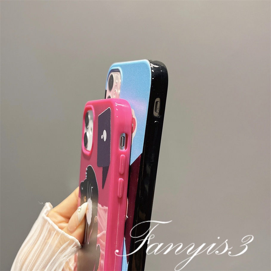 Ốp Điện Thoại TPU Silicon Mềm Hình Mèo Đen Dễ Thương Cho iPhone 14 13 12 11 Pro Max X XR Xs Max 8 7 6 6s Plus SE 2020