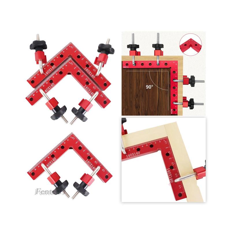 [Fenteer1] Kẹp Định Vị Góc Vuông 90 Độ Cho Tủ Khung / Máy Cắt DIY