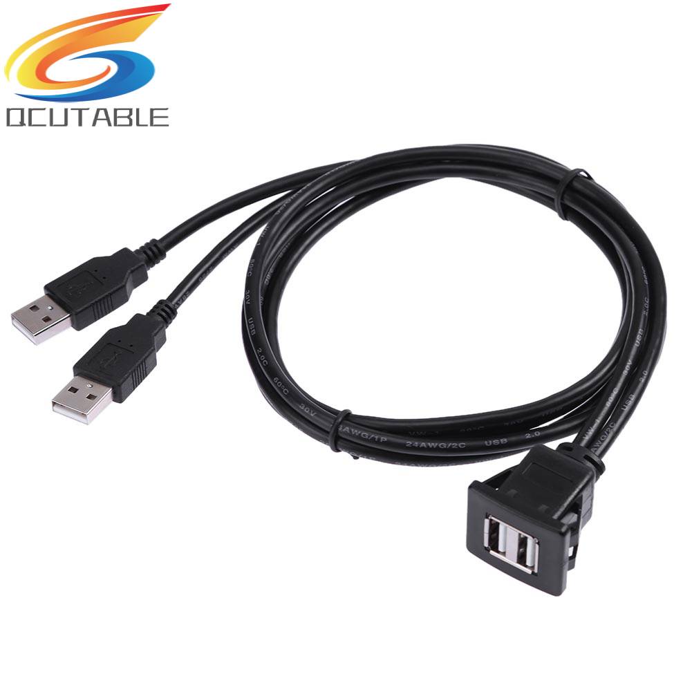 Dây Cáp USB 2.0 A Dài 1m Gắn Bảng Điều Khiển Xe Hơi