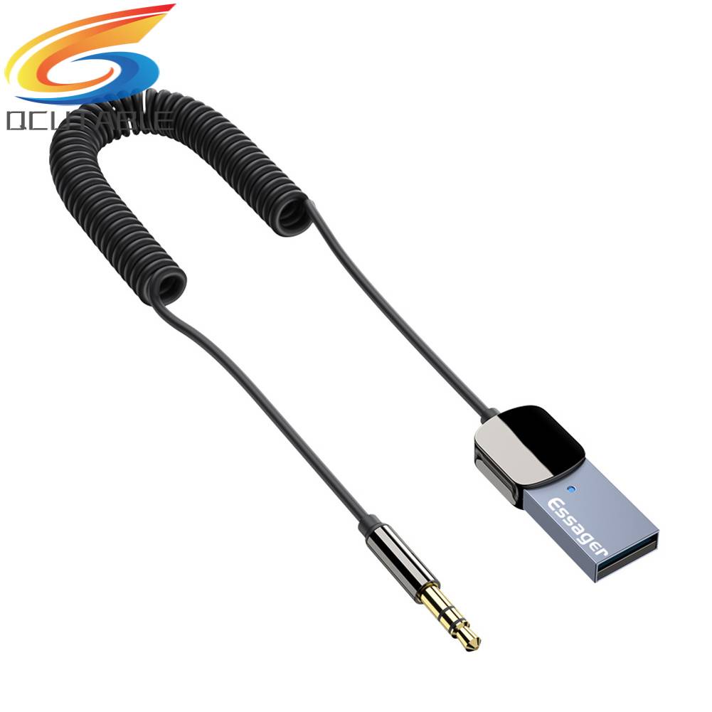 Essager Thiết Bị Nhận Tín Hiệu Âm Thanh Bluetooth Jack 3.5mm Cho Xe Ô Tô