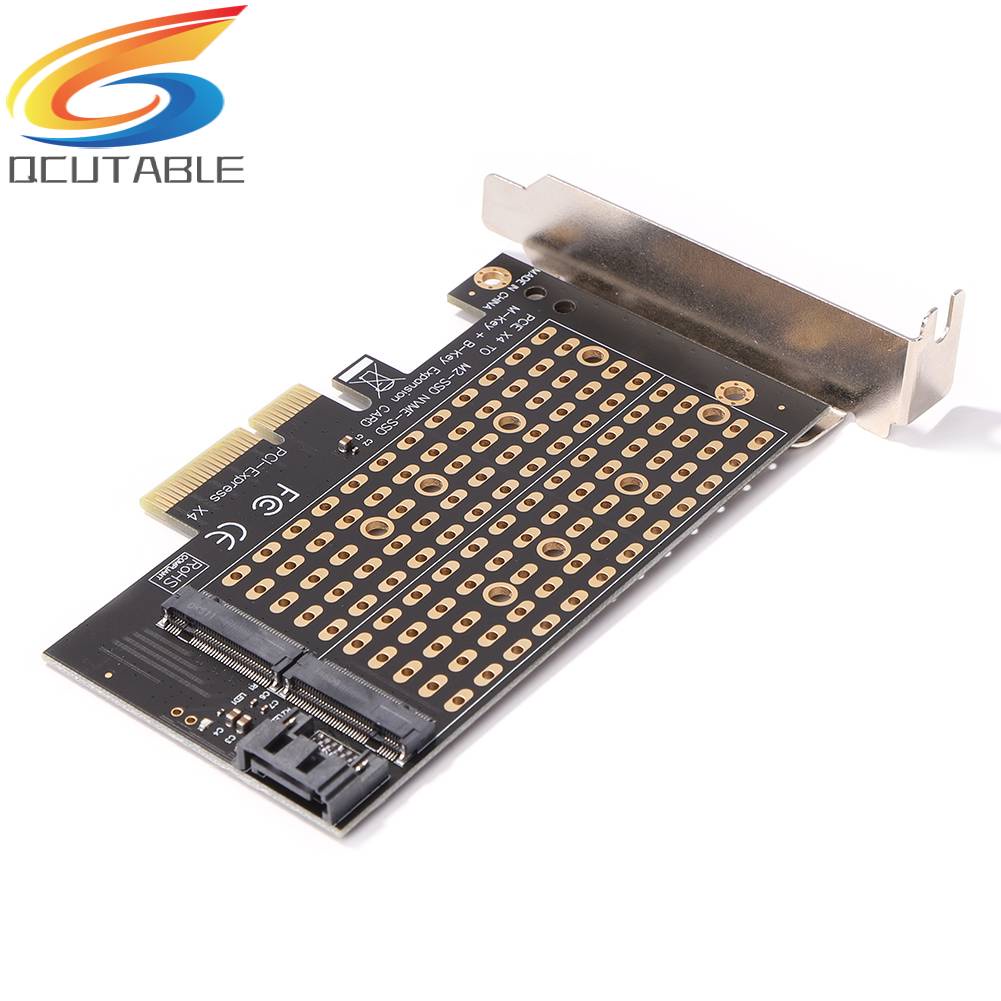 Thẻ Chuyển Đổi PCIE Sang M2 / M.2 NVME M2 NGFF SSD Sang SATA PCI-E X4 M Kèm Chìa Khóa