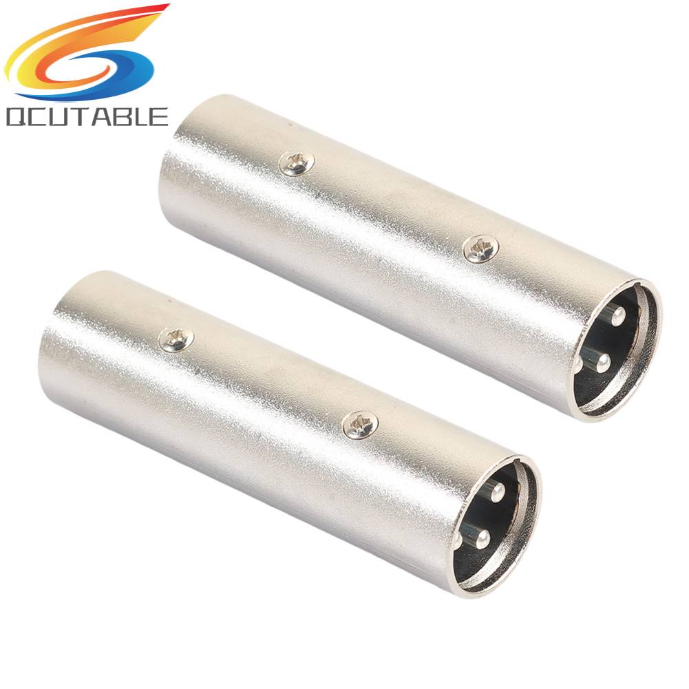 2 Đầu Nối Chuyển Đổi 3 Pin XLR Đực Sang XLR Cái