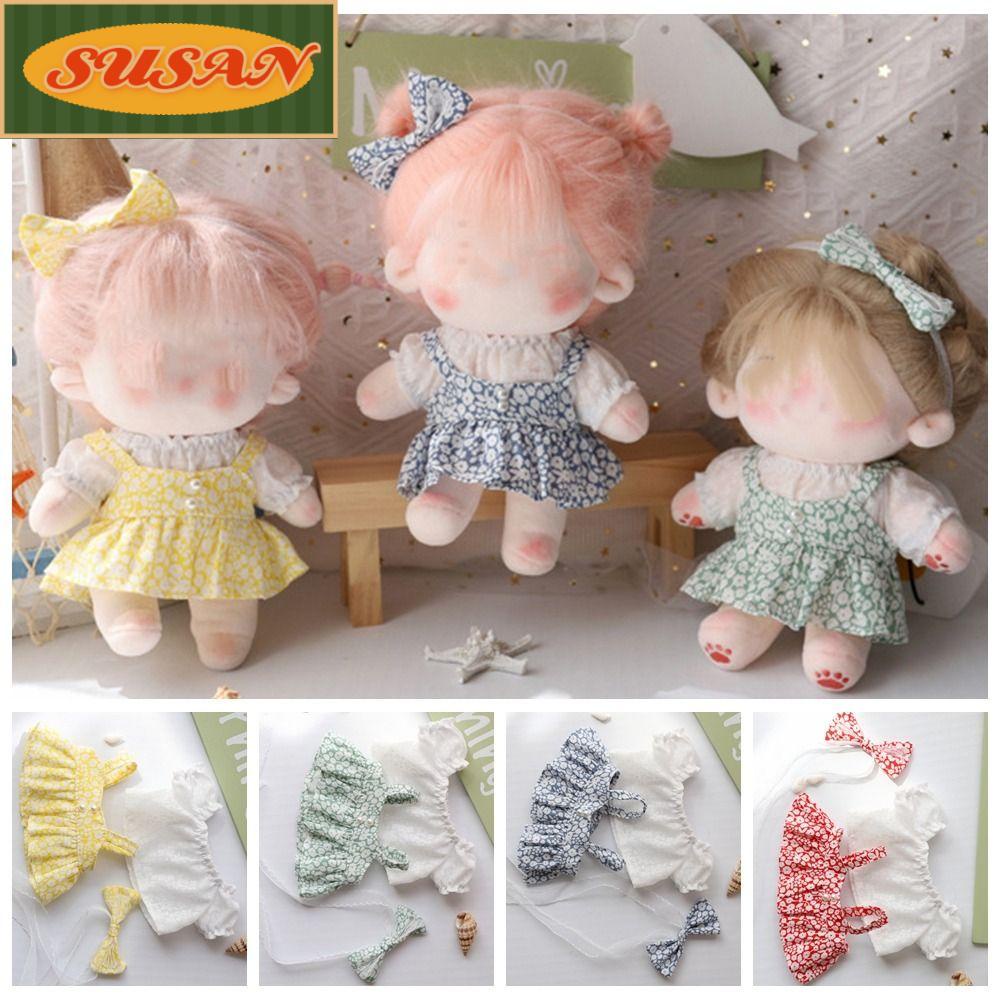 SUSANS Đầm Hai Dây In Hoa Thay Thế Cho Búp Bê 20cm