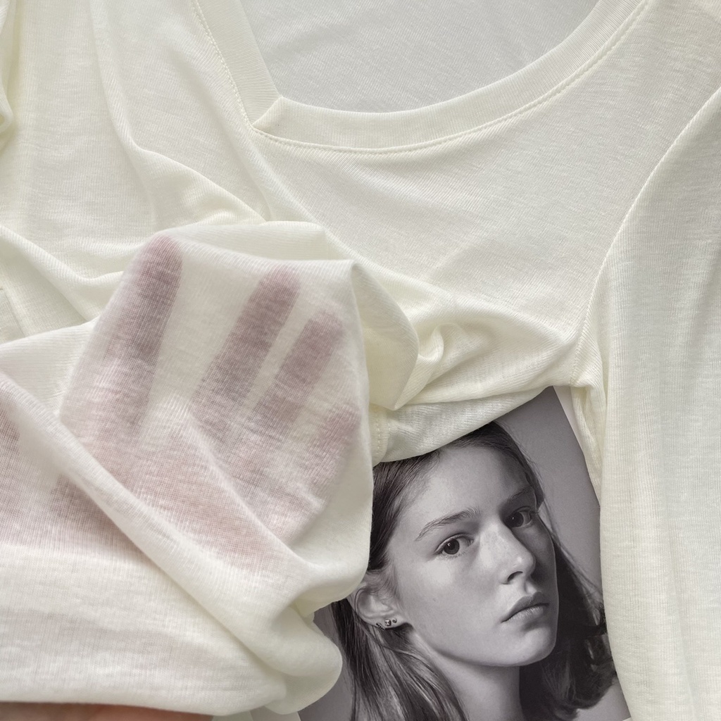 Áo Thun Tay Dài Cổ Chữ V Khoét Eo Dáng Ôm Thời Trang Mùa Hè Quyến Rũ Cho Nữ