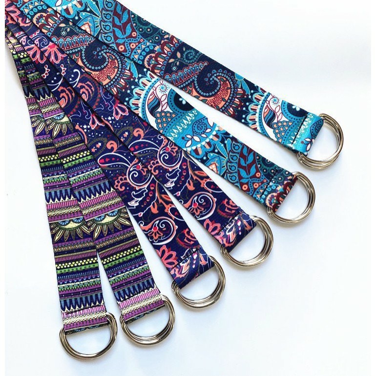 DÂY TẬP YOGA 2.5m hoa văn cao cấp mềm, cảm giác thoải mái khi tập luyện