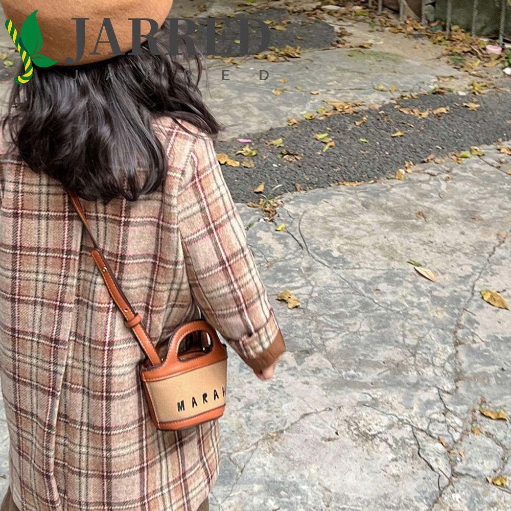 JARRED Túi Xách Đeo Chéo Da PU In Chữ Đựng Điện Thoại Thời Trang Cho Nữ