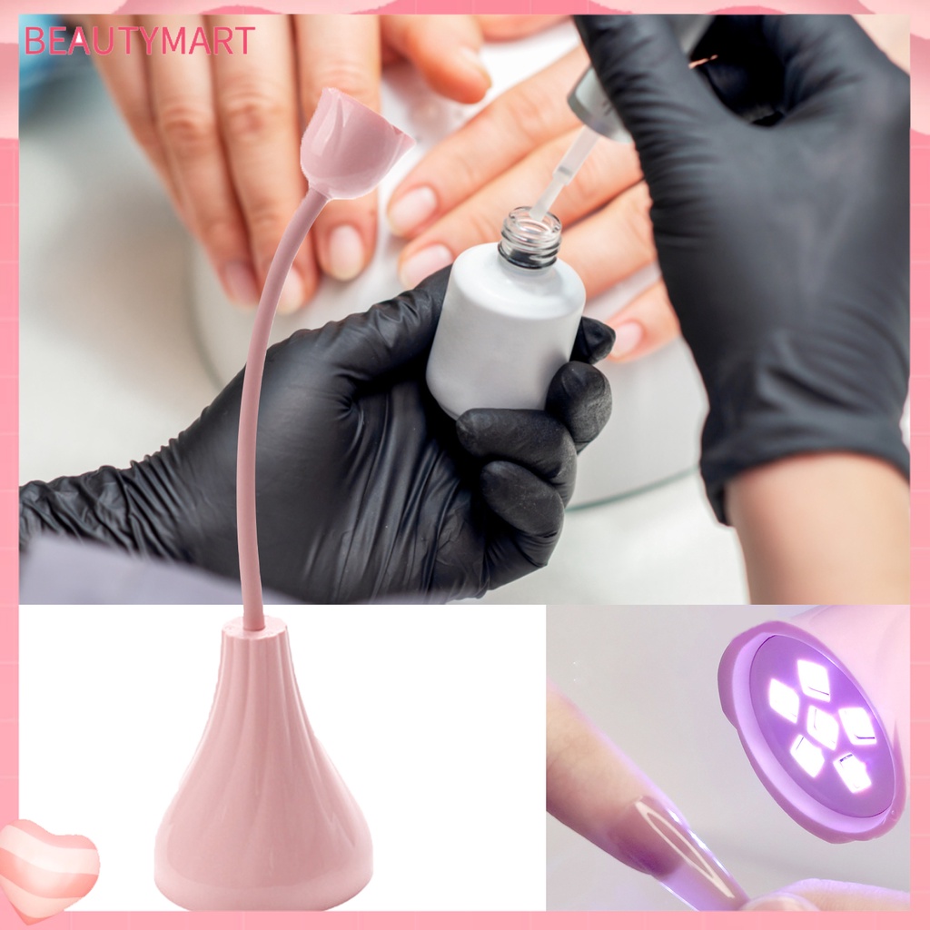 Đèn Sấy Khô Móng Tay Nhanh Chóng Nhẹ Nhàng Hình Lọ Hoa Mini Không Dây Cho Nữ