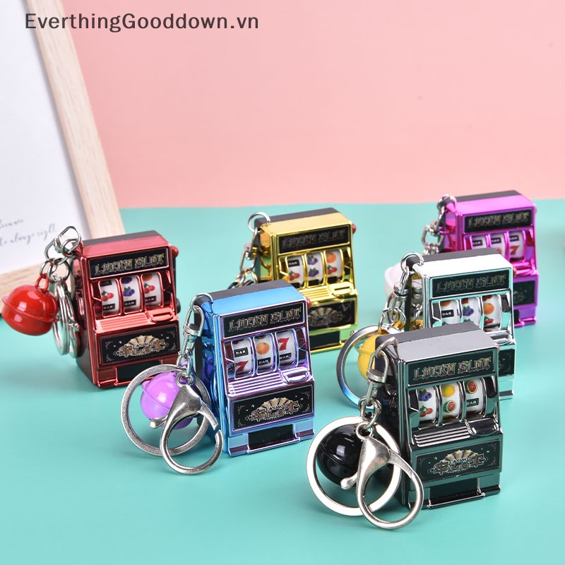 Everthinggooddown Đồ Chơi Móc Khóa Hình Máy Jackpot Mini Vui Nhộn Làm Quà Sinh Nhật Cho Bé vn
