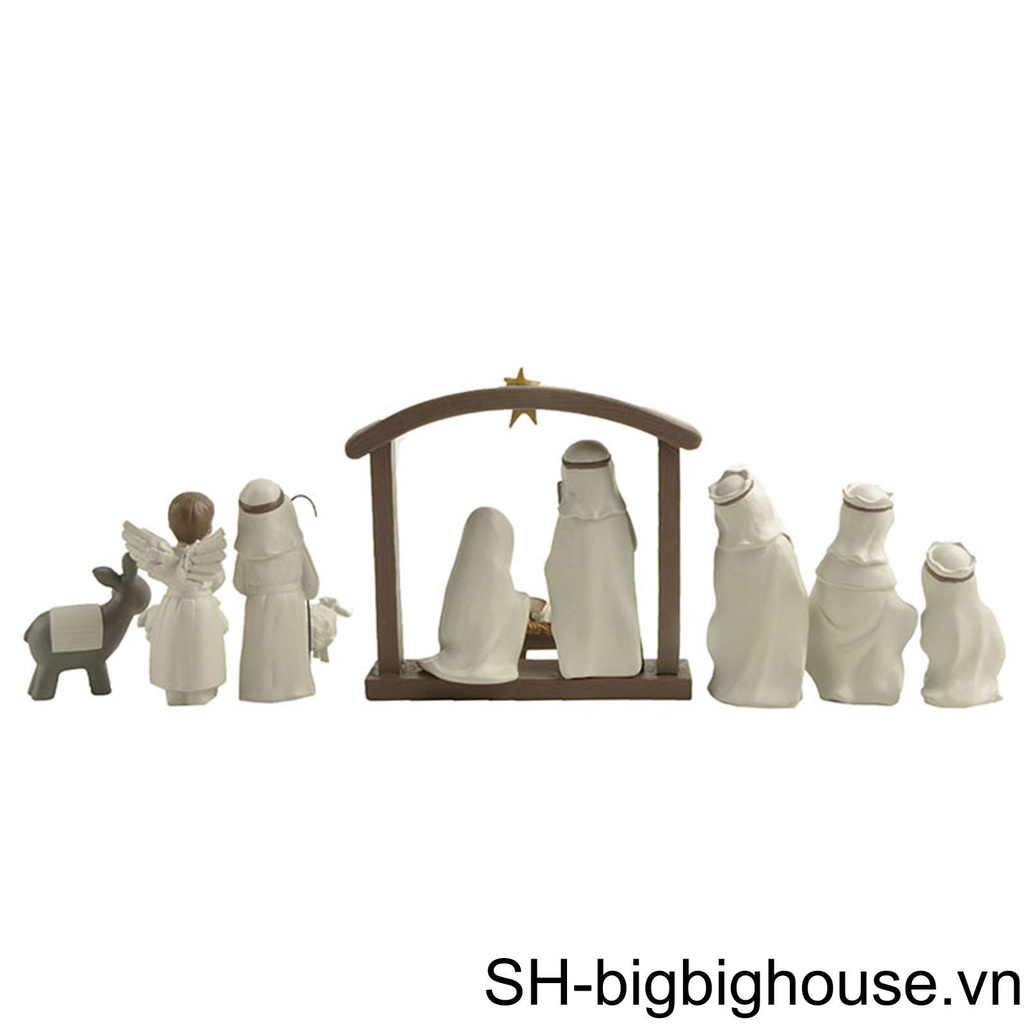 Set 12 Tượng Điêu Khắc Mini Trang Trí