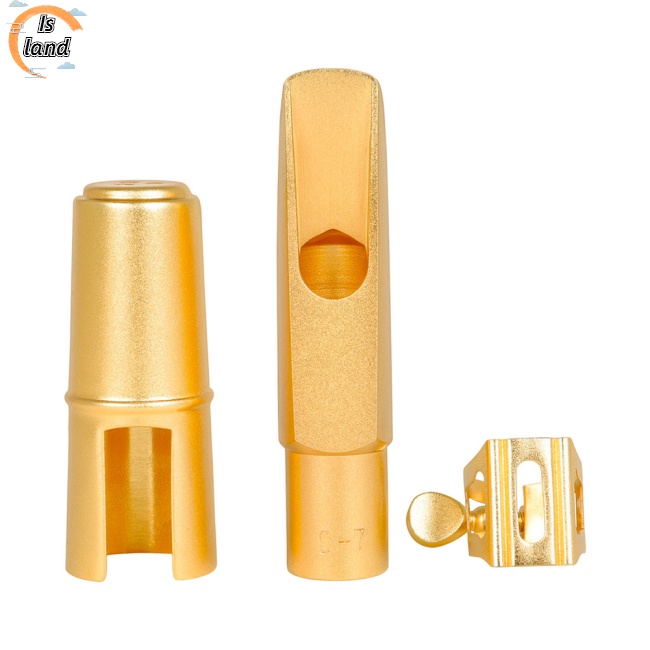 Bộ Miệng Kèn Alto Saxophone Bằng Đồng Thau Mặt Nhám Kèm Túi Đựng Và Kẹp Tiện Dụng